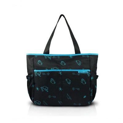 Bolsa De Bebê Estampada Mama & Me Jacki Design Preto/azul