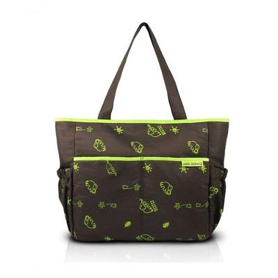 Bolsa De Bebê Estampada Mama & Me Jacki Design Marrom/verde