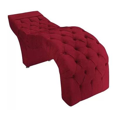 Maca Estofada Capitonê Clínica Salão Estética Veludo Marta Cor:vermelho