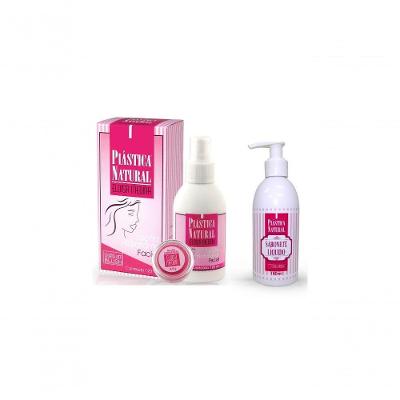 Plastica Natural Rejuvenescedor Facial 120ml 1 Loção + 1 Sabonete C/ Colágeno 180ml