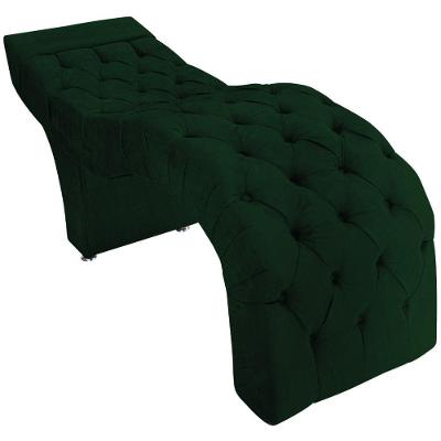 Maca Estética Facial Capitonê Cílios Salão P02 Suede - Doce Sonho Móveis Cor Verde