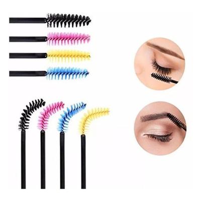 Kit 50 Escovinhas Descartável Sobrancelha Alongamento Cílios