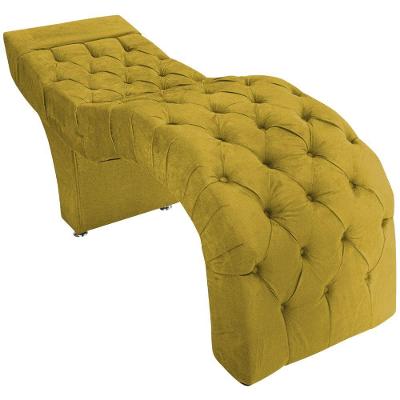 Maca Estética Facial Capitonê Cílios Salão P02 Suede - Doce Sonho Móveis Cor Amarelo