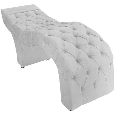 Maca Estética Facial Capitonê Cílios Salão P02 Suede - Adj Decor Cor Branco