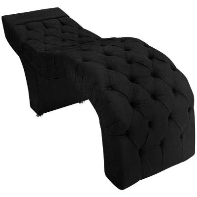 Maca Estética Facial Capitonê Cílios Salão P02 Suede - Doce Sonho Móveis Cor Preto