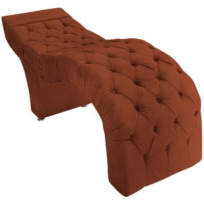 Maca Estética Facial Capitonê Cílios Salão P02 Suede - Doce Sonho Móveis Cor Terracota