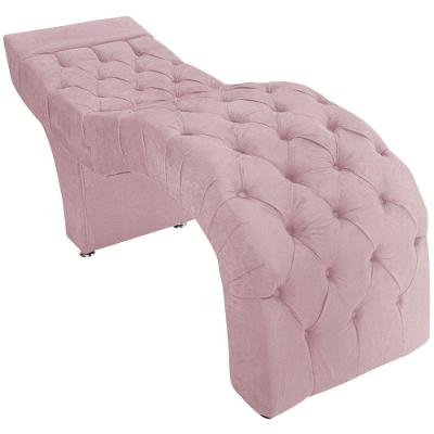 Maca Estética Facial Capitonê Cílios Salão P02 Suede - Doce Sonho Móveis Cor Rosa Bebê