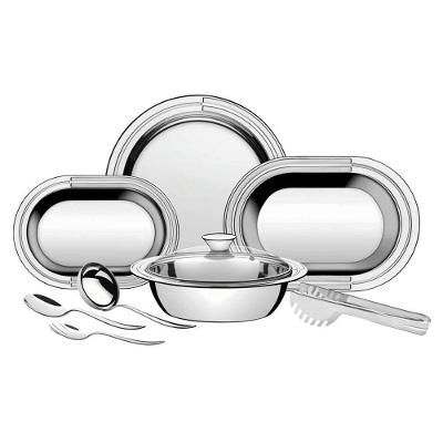 Kit Para Servir Tramontina Ciclo Em Aço Inox 8 Peças Tramontina
