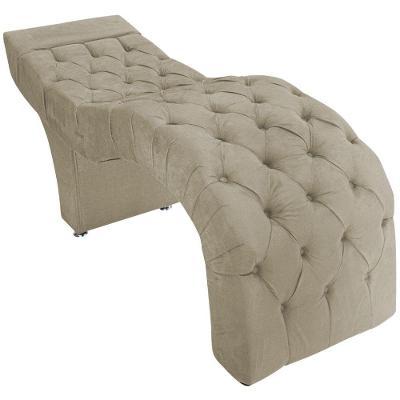 Maca Estética Facial Capitonê Cílios Salão P02 Suede - Adj Decor Cor Bege