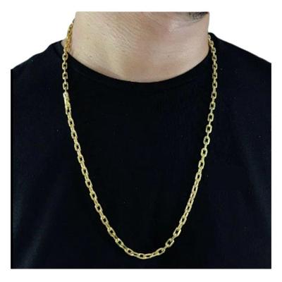Cordão 5mm Cadeado De Quina Moeda Antiga Joais Maciças