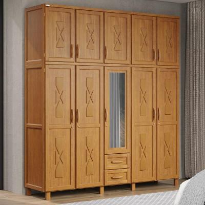 Guarda-roupa Casal 10 Portas E 2 Gavetas Com Espelho Em Madeira Dallas Carvalho - Straub Web