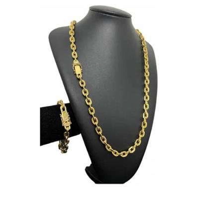 Cordão Cadeado 8mm Com Pulseira Correnti Cadiado
