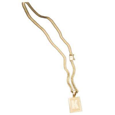 Cordão Grumet 3mm Banhado 18k Letra K
