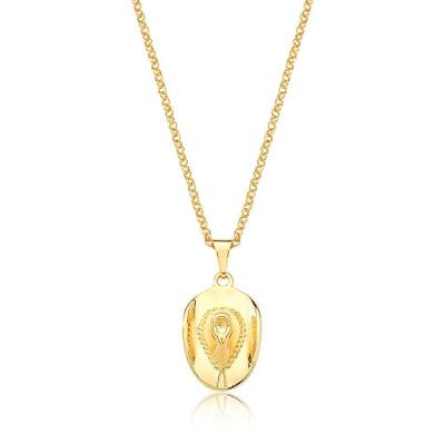 Colar Chapéu Revestido Em Ouro
