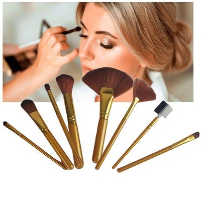 Pincel Kit 8 Peças Maquiagem Profissional Make Up