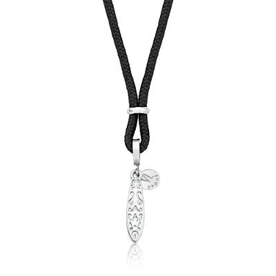 Colar Vl Sport Surf Paracord Revestido Em Ródio