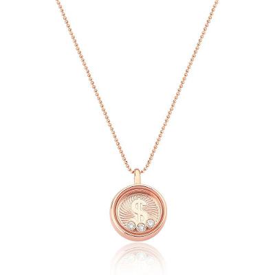 Colar Reliquaire Ballet Prosperity Revestido Em Ouro Rosê