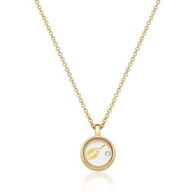 Colar Relicário Raquete Beach Tennis Revestido Em Ouro