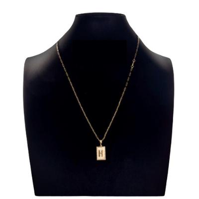 Colar Carti 2mm Pingente Para Nomes Com A Letra H