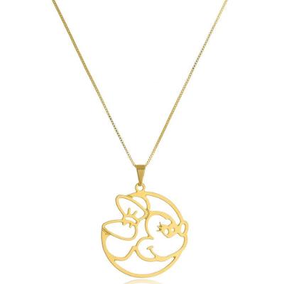 Colar Miney Vazado Folheado Em Ouro 18k