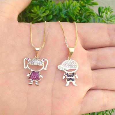 Gargantilha Menina Ou Menino Com 2,5cm Banhado A Ouro
