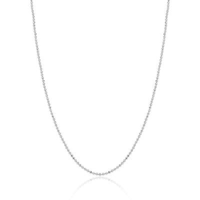 Corrente Boule D'Argent De Diamant Revestida Em Prata