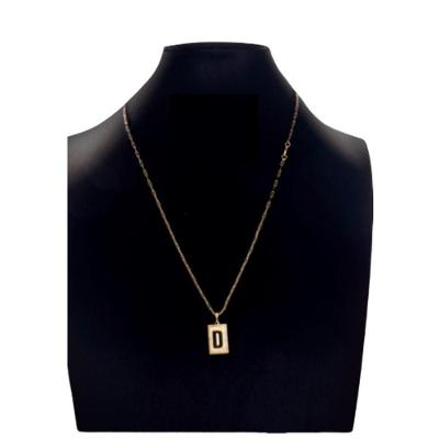 Colar Carti 2mm Pingente Com A Letra D