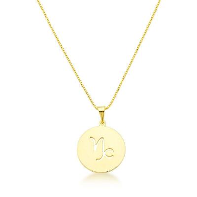 Colar De Signos Banhado A Ouro 18k - Capricórnio