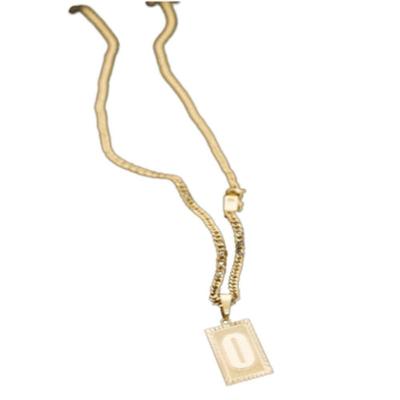 Colar Grumet 3mm Inicial Com Pingente O Banhado 18k