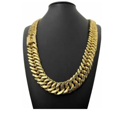 Cordão Grumet Lacraia 18mm Banhado A Ouro Corrente Grossa