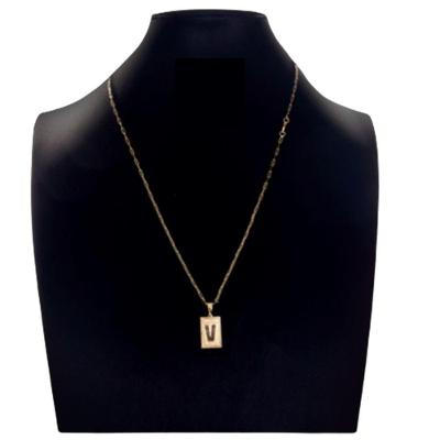 Cordão Carti Fecho Lagosta E Letra V Personalizado