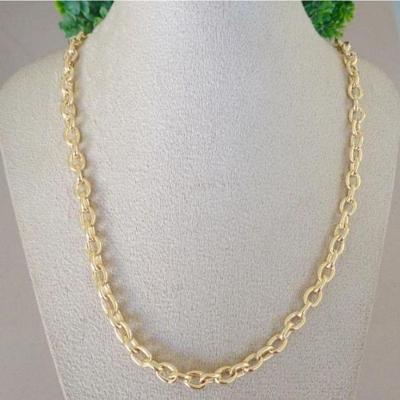 Corrente Masculina Elo Cartier 6Mm Banhado A Ouro