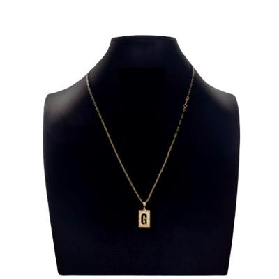 Colar Carti 2mm Pingente Inicial Com Letra G