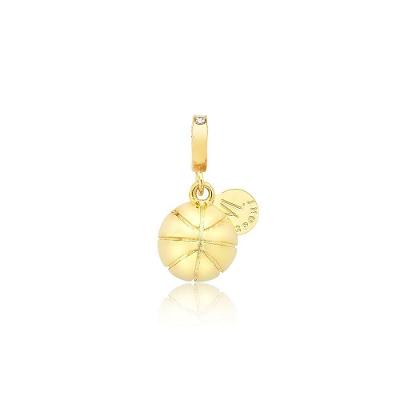 Charm Vl Sport Basketball Revestido Em Ouro