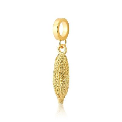 Charm Vl Agro Espiga De Milho Revestido Em Ouro