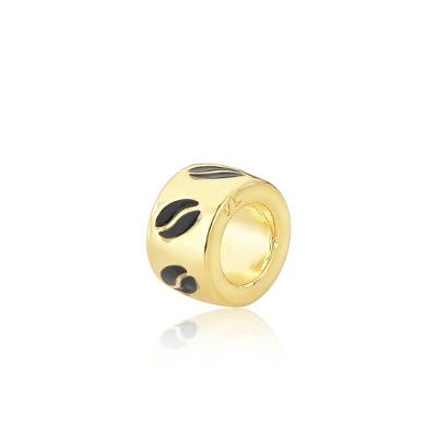 Charm Separador Grãos De Café Revestido Em Ouro