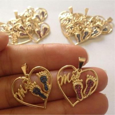 Pingente Mãe De Menina Ou Mãe De Menino Banhado A Ouro