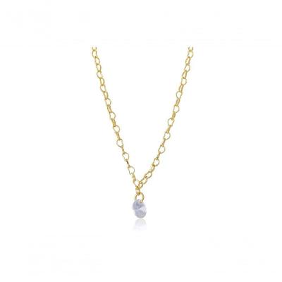 Tornozeleira Com Pingente De Ponto De Luz Folheado Ouro 18k