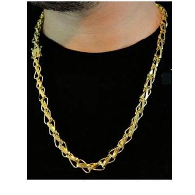 Cordão Balao 9mm Corrente De Moeda Antiga Banhada A Ouro