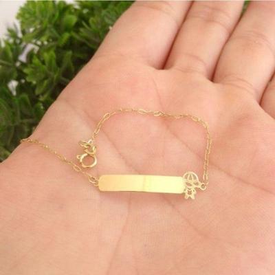Pulseira Em Ouro 750, Pulseira Infantil Menino Em Ouro 18k
