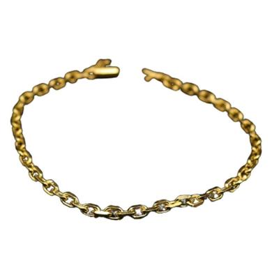 Pulseira 4mm Cadeado Quina Moeda Antiga Estilosa
