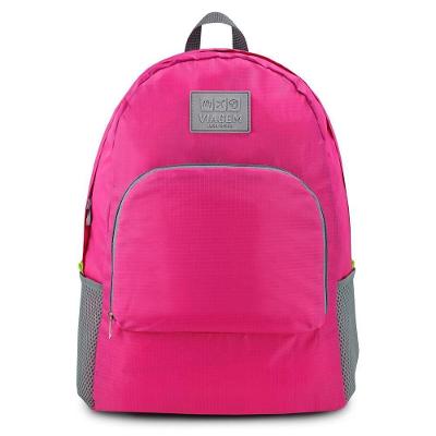 Mochila Dobrável Para Viagem Estampa Lisa Jacki Design Fúcsia
