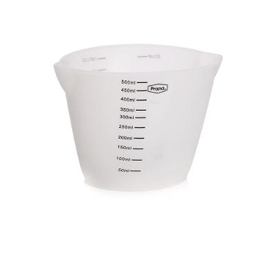 Copo Jarra De Medidas Silicone Flexível 500ml Cozinha Prana