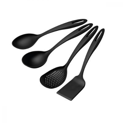 Jogo De Utensílios Tramontina Ability Em Nylon Preto 4 Peças