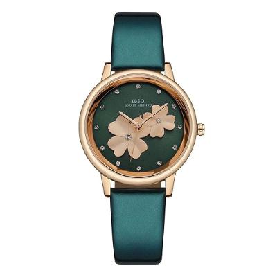Relógio Feminino Ibso 8806 à Prova D'água Verde Escuro