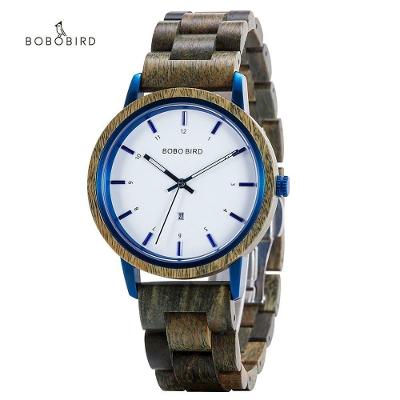 Relógios De Pulso De Quartzo Feminino Bobo Bird 022 à Prova D'água Branco