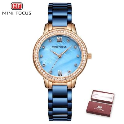 Relógio Feminino Mini Focus Mf0226l à Prova D'água Azul