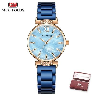 Relógio Feminino Mini Focus Mf0227l à Prova D'água Azul