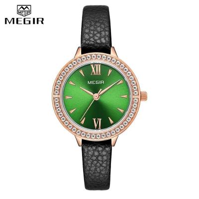 Relógio Feminino Megir 4210 à Prova D'água Verde