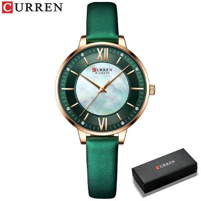 Relógio Feminino Curren 9080 À Prova D'Água Verde